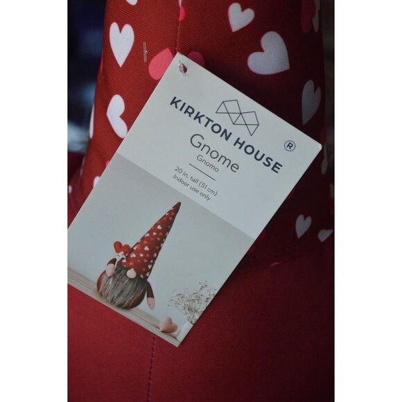 NWT Kirkton House Valentines Day Gnome Decoration With Red Heart Lollypop 20" - Picture 4 of 4